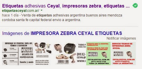 etiquetas impresas Zebra frutos secos