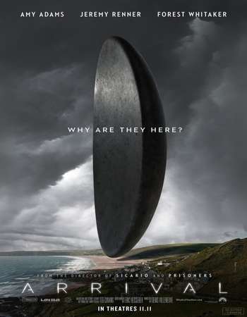 Poster Of Arrival 2016 English 800MB DVDScr x264 Free Download Watch Online downloadhub.in