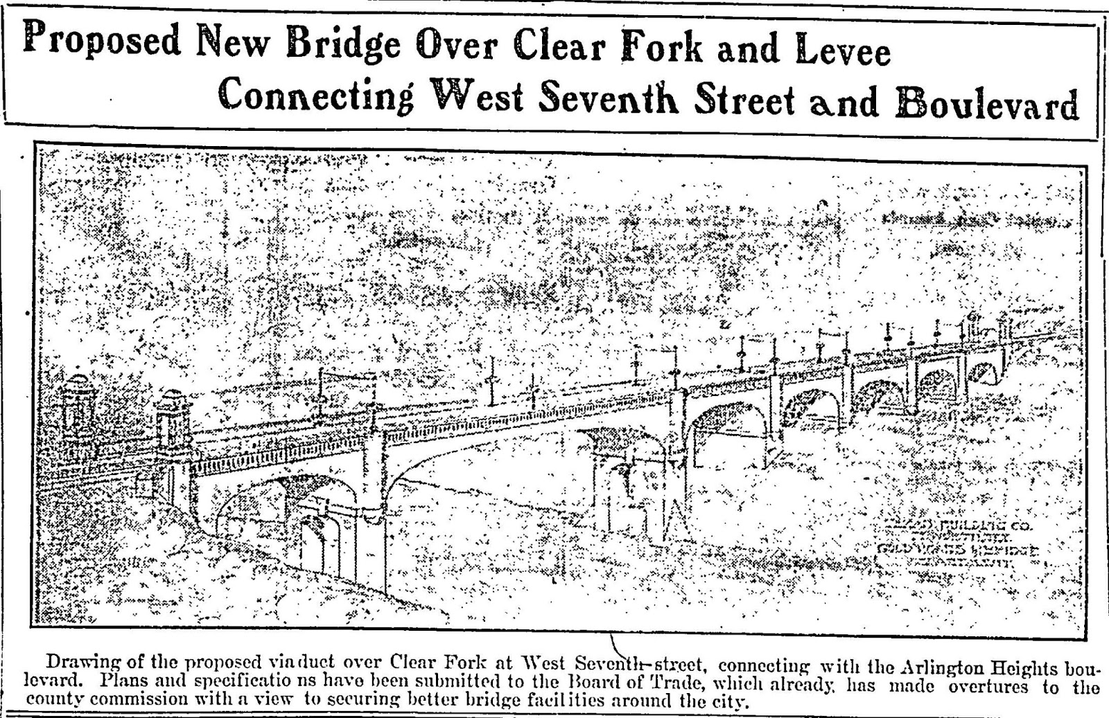 The Fort Worth Gazette The First West 7th Street Bridge Who Owned It?