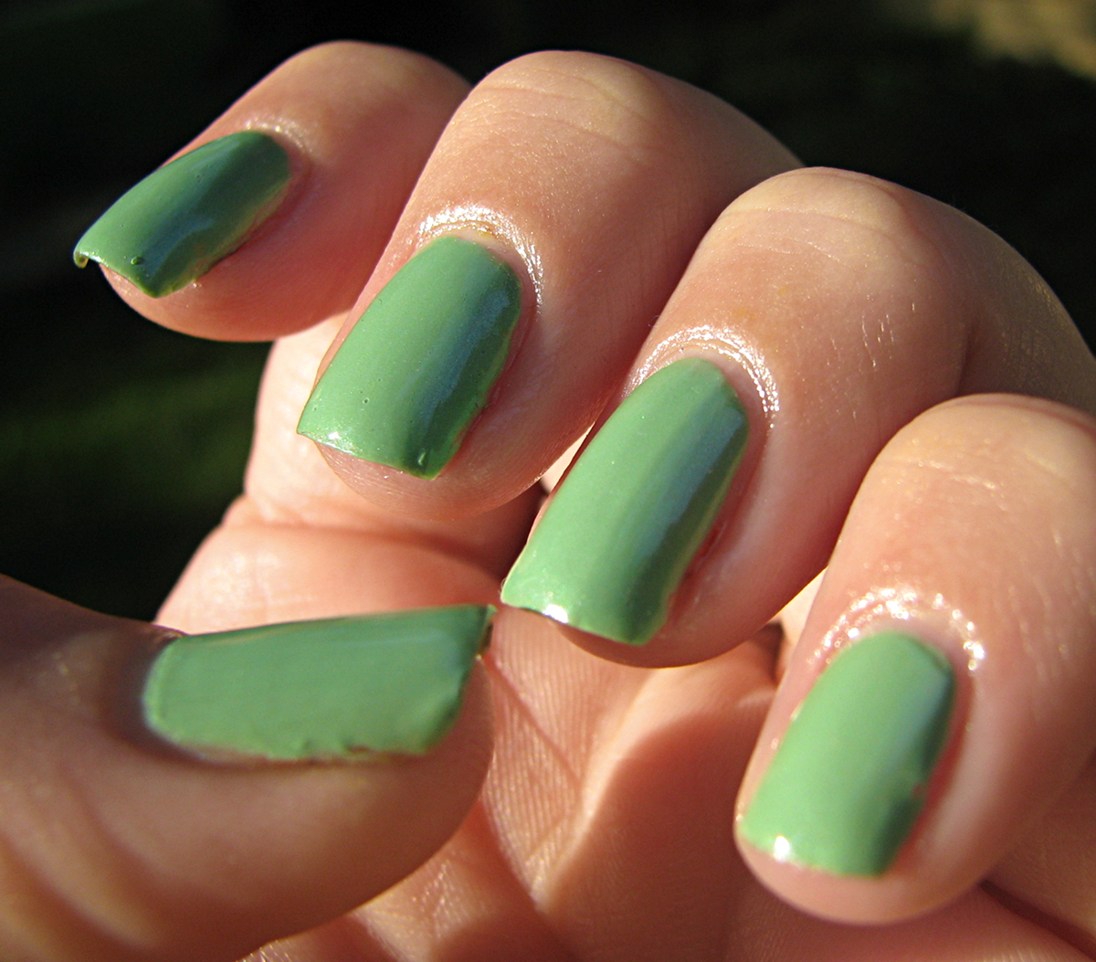 Over The Top Coat: 4 of 31: Green Nails