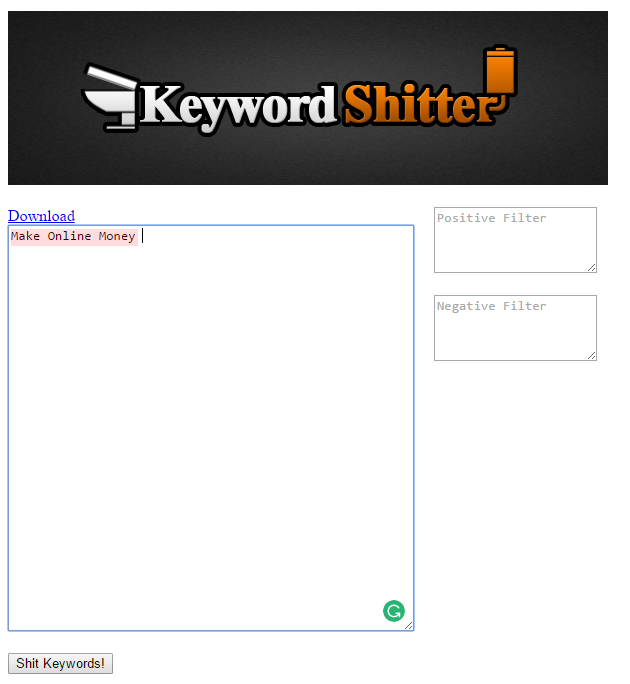 Keyword-Shitter-Keyword-Research-Tool