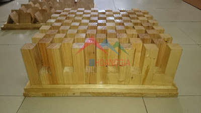 wooden sound diffusor