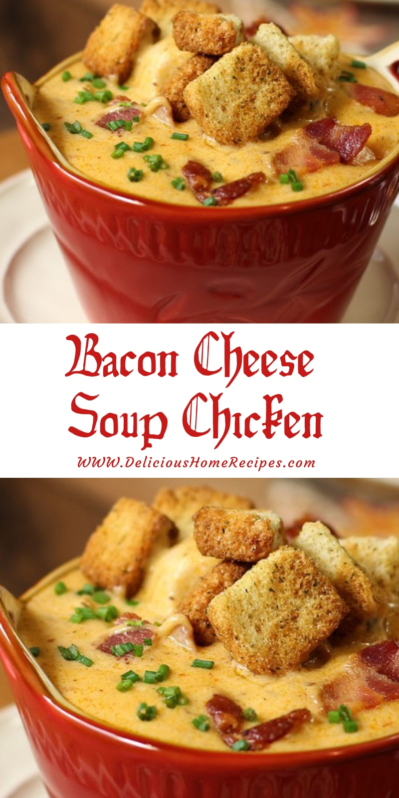 Bacon Cheese Soup Chicken #christmas #lunch Bacon Cheese Soup Chicken #christmas #lunch