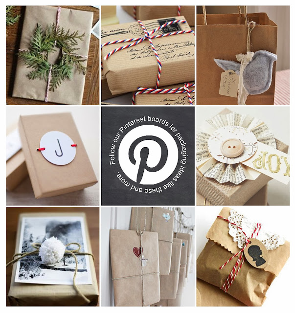 kraft gift wrapping "Pin"spiration by Lorrie Everitt