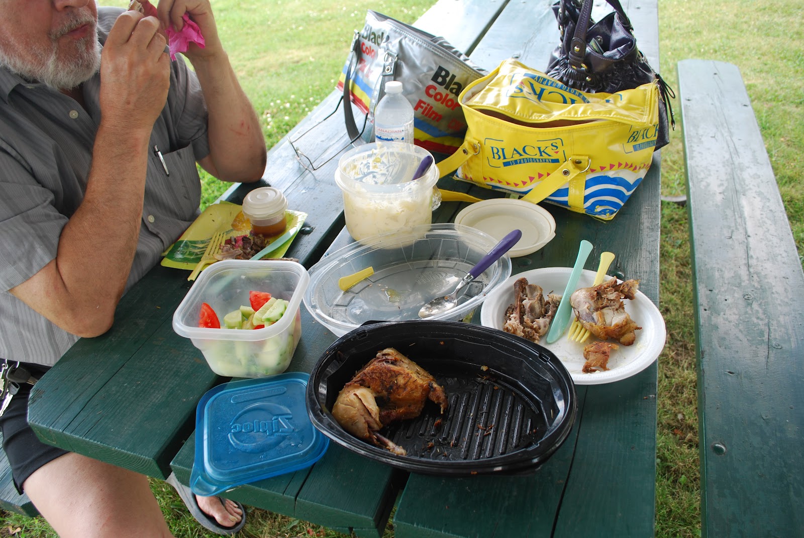 granpalovestocook ENJOYING MY PICNIC LUNCH