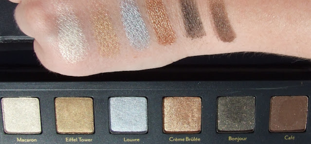 cargo cosmetics Let's meet in Paris Eyeshadow palette review swatches