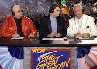 WCW The Great American Bash 1997 - Dusty Rhodes, Tony Schiavone, Bobby 'The Brain' Heenan
