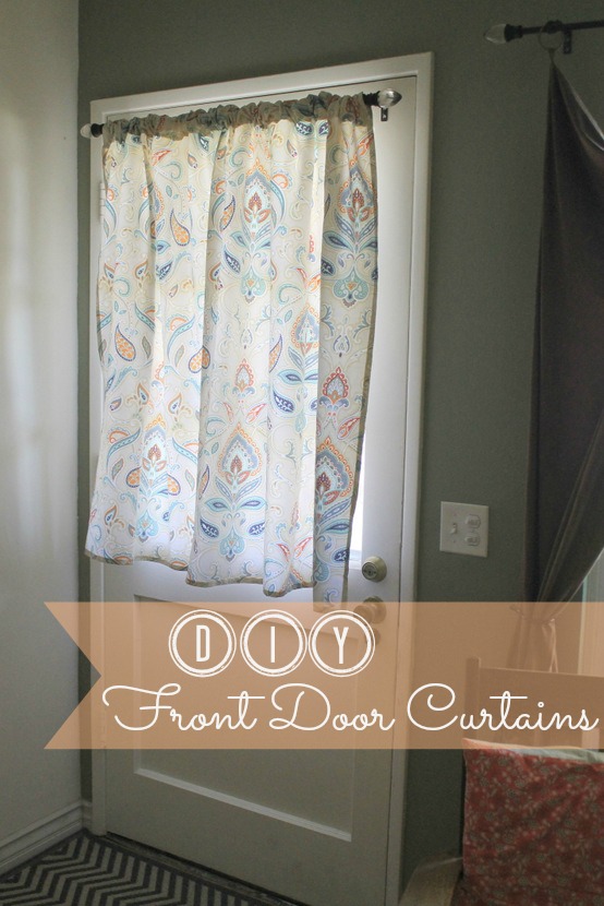 Sew Chatty: {DIY: Shower Curtain to Front Door Curtain TUTORIAL}