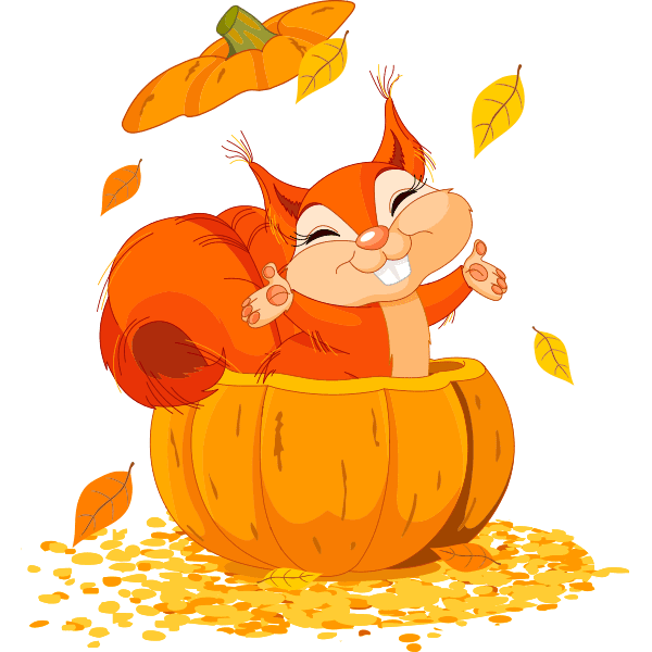 This darling squirrel loves the autumn and has found a brand new home in this pumpkin. Pumpkin Squirrel