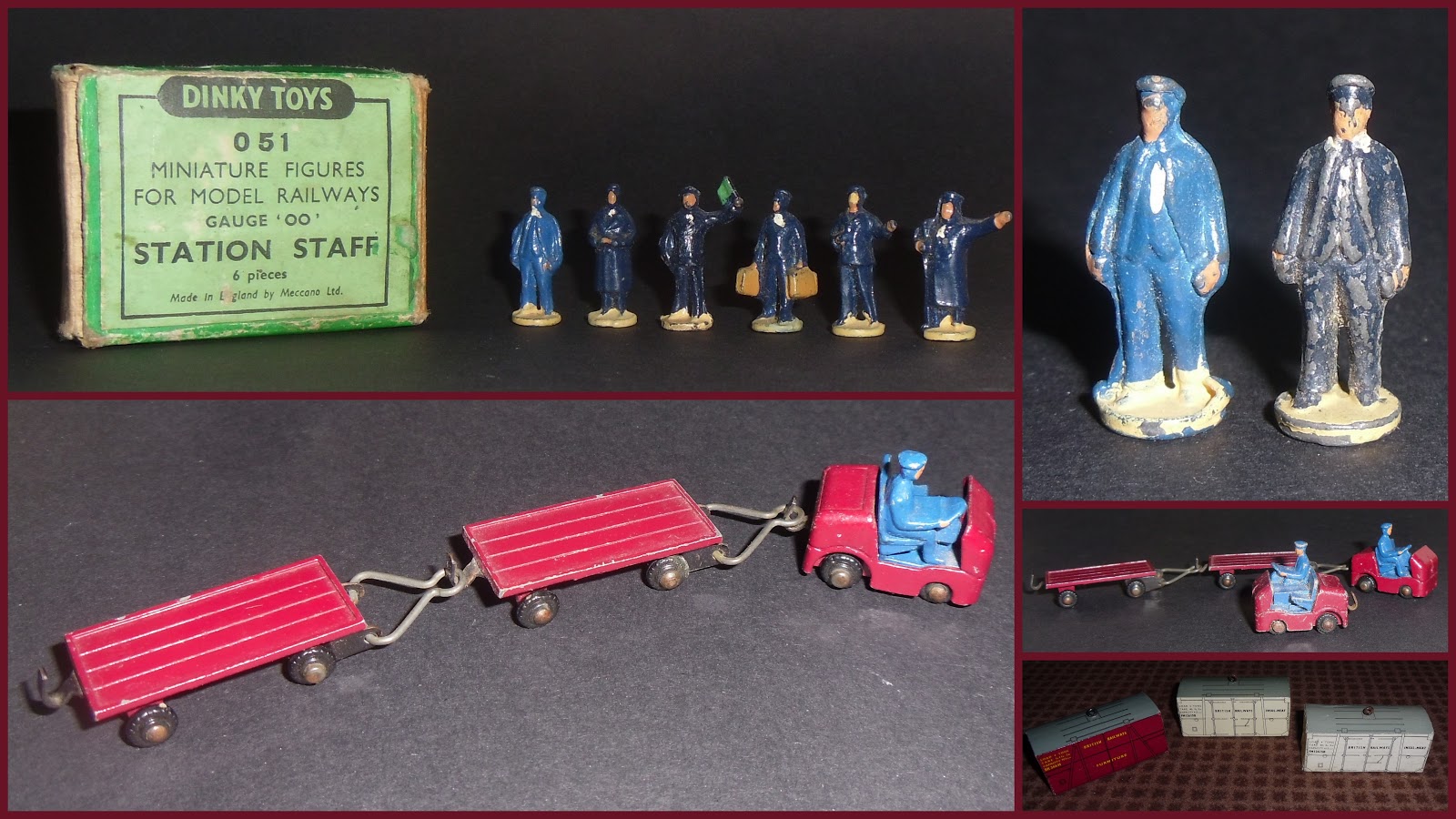 Miniatures Vintage Set of 3 Metal Workmen Figures Mechanics Miniatures