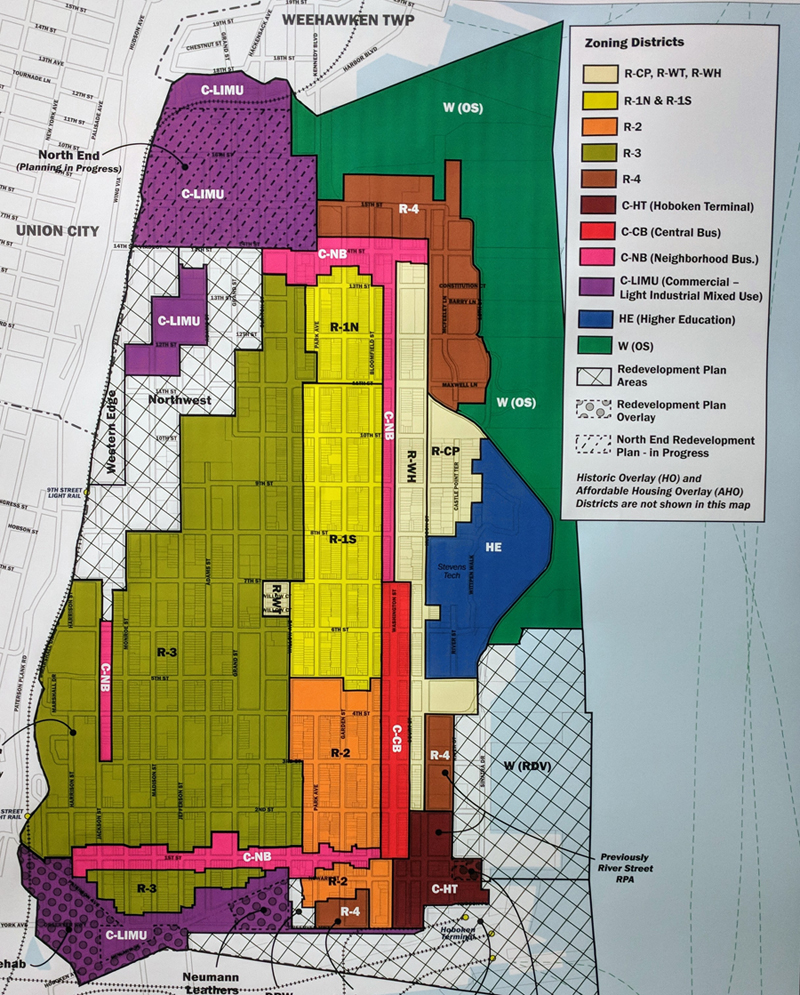 Hoboken MASTERPLAN & ZONING MAP PREVIEW (DRAFT current to 5/24/2018)