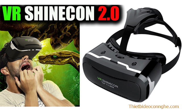 Kính thực tế ảo 3D VR SHINECON phiên bản 2 - Hàng chính hãng 100%