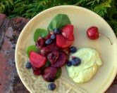 Twice-Roasted Beets with Fruit and Avocado Feta Cream (A Veggie Venture)