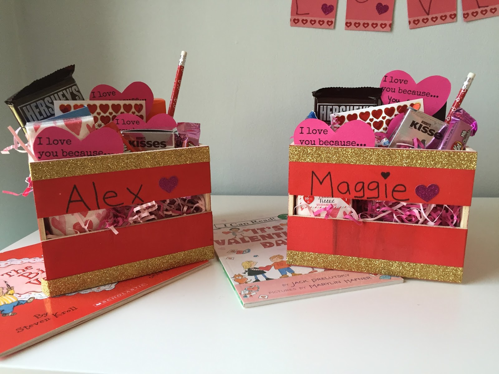 DIY Valentine's Baskets for Kids with a Message of Love - The Chirping Moms