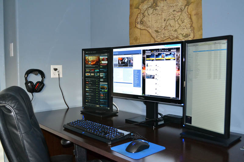 computer monitor setup side blogthis