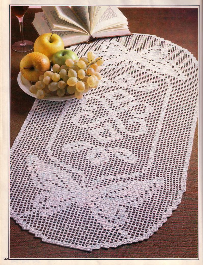 Holly Table Runner Crochet Pattern | Red Heart