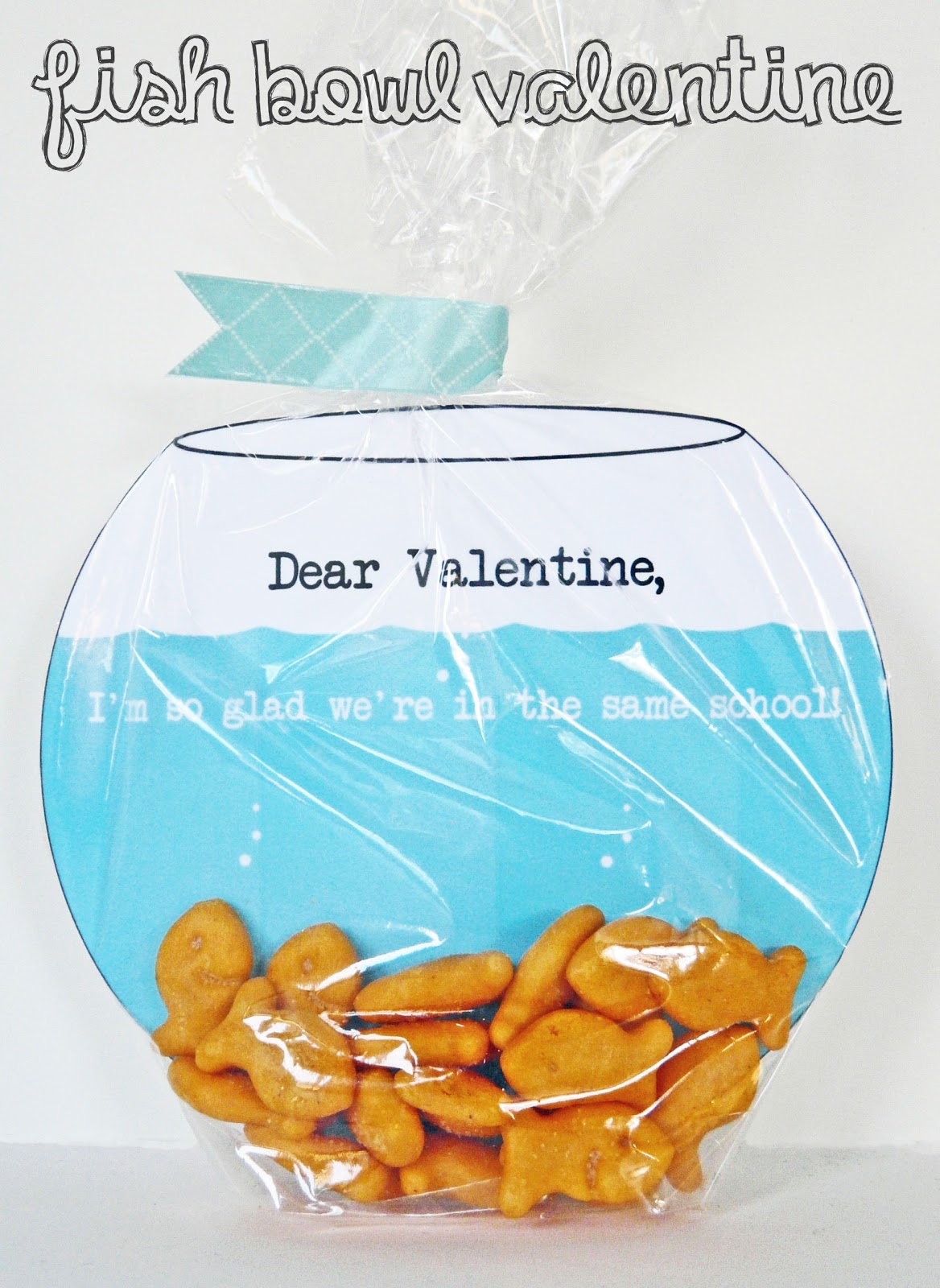 Free Printable Fish Bowl Valentine