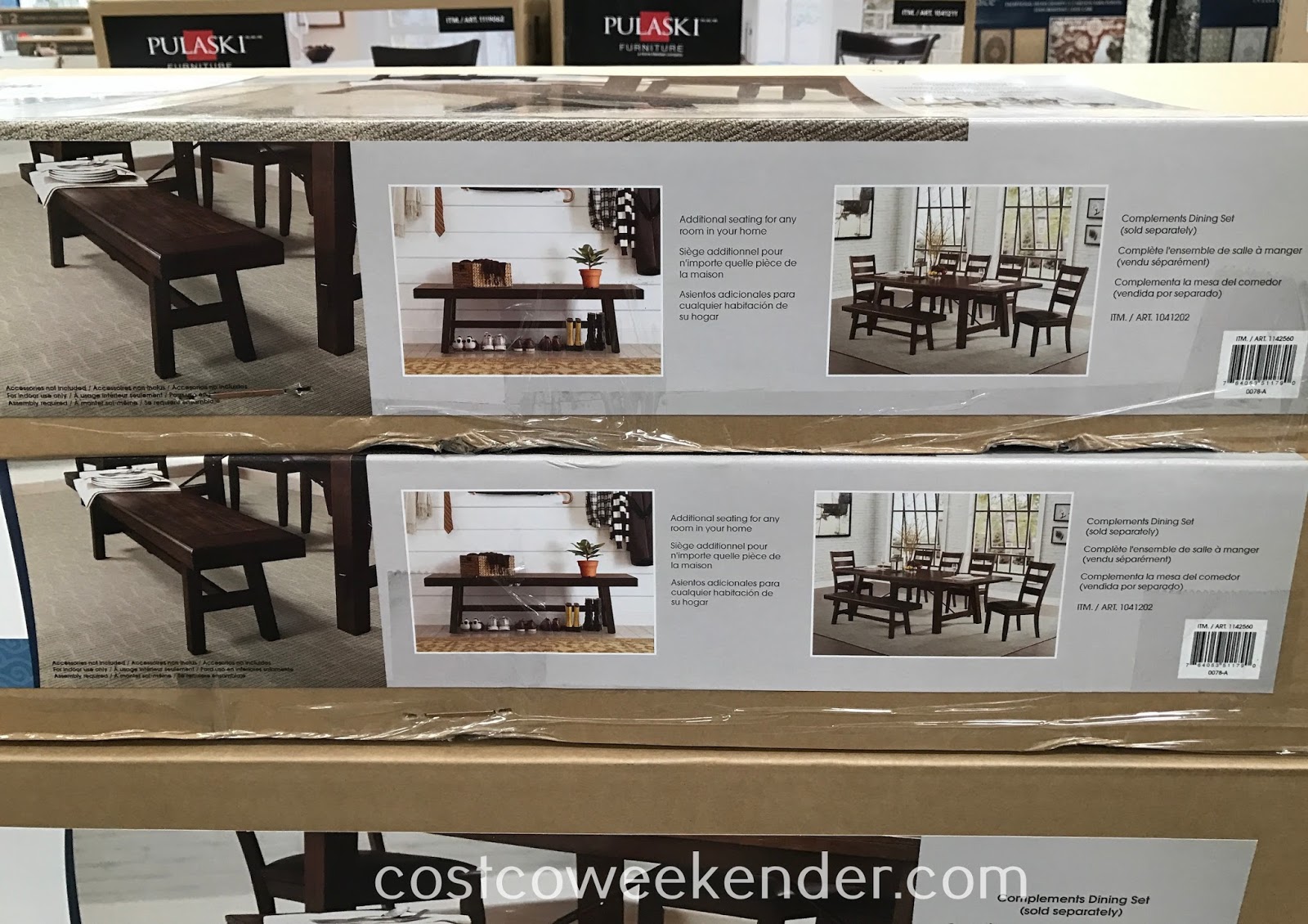 Bayside Furnishings Bench Costco Weekender