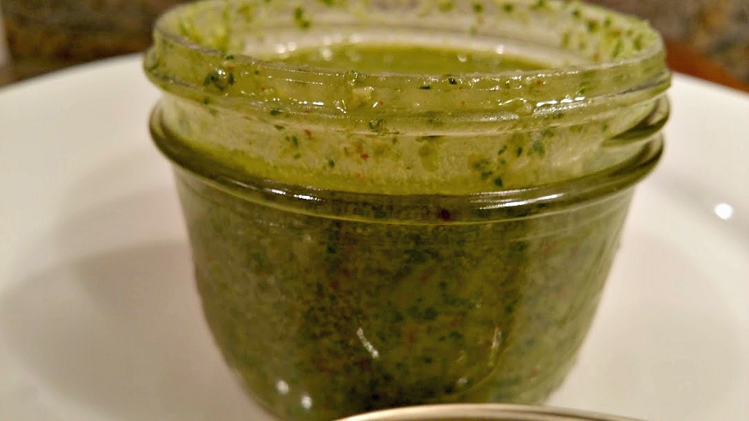 red or green? Corn On The Cob With BasilJalapeno Pesto