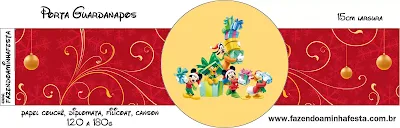 Navidad de Mickey y sus Amigos: Imprimibles para Fiesta para Imprimir Gratis. 