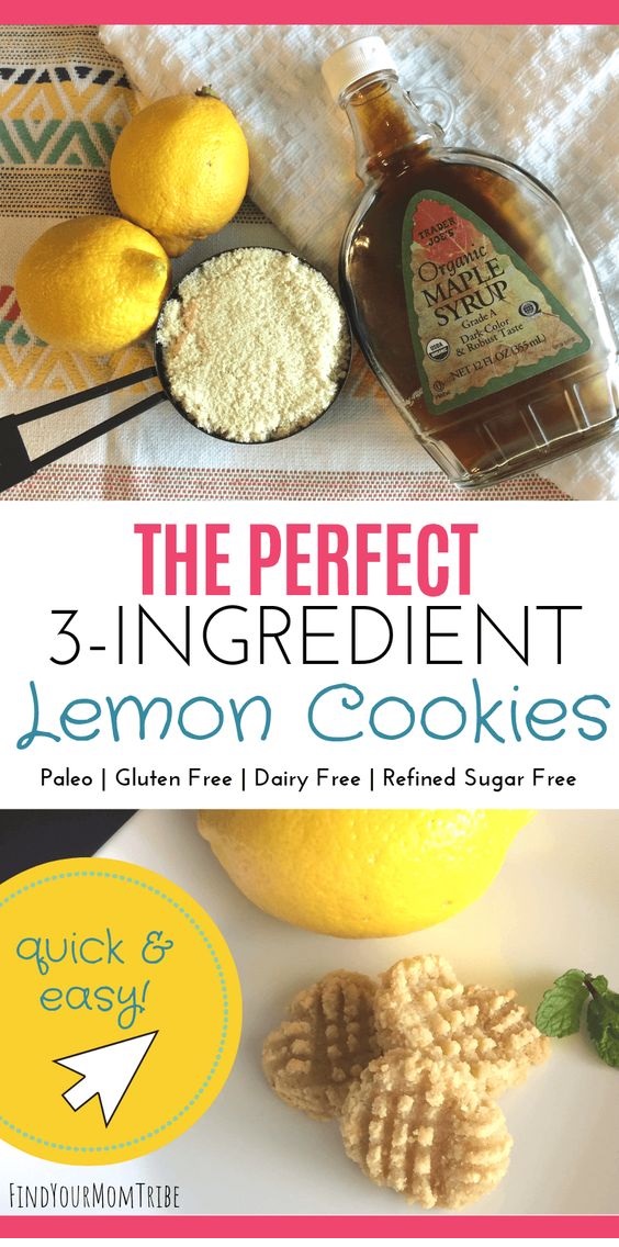 3 Ingredient Lemon Cookies