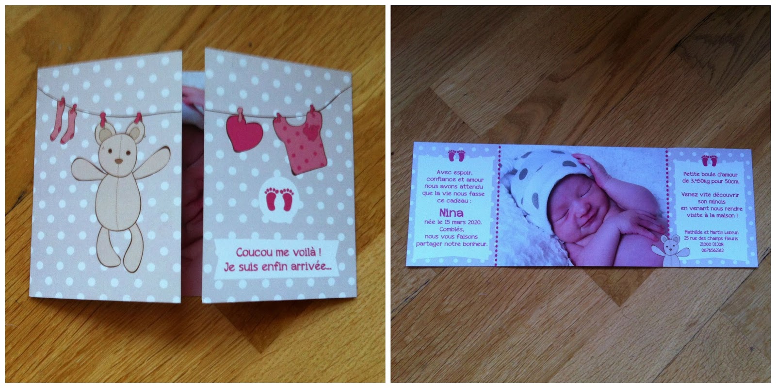Modèles de Faire part de naissance Bébé Invitations et faire part