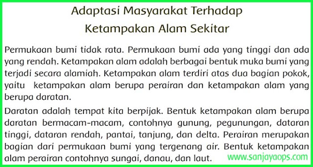 adaptasi masyarakat terhadap kenampakan alam sekitar adaptasi masyarakat terhadap kenampakan alam sekitar