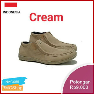 NAG055 Lacoste Tone 02 Cream Slip On Bs157 Murah Bmgshop