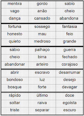 Cartelas BINGO SINÔNIMOS para recortar 2 Cartelas BINGO SINÔNIMOS para recortar 2