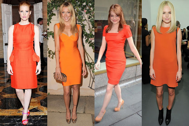 Frills and Thrills: The Orange Dress Trend