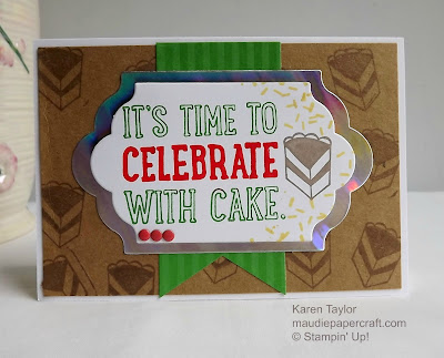 Stampin' Up! Party with cake card