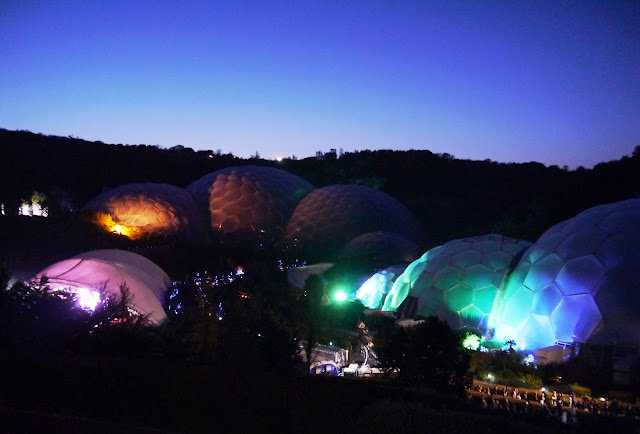 Eden Project at night