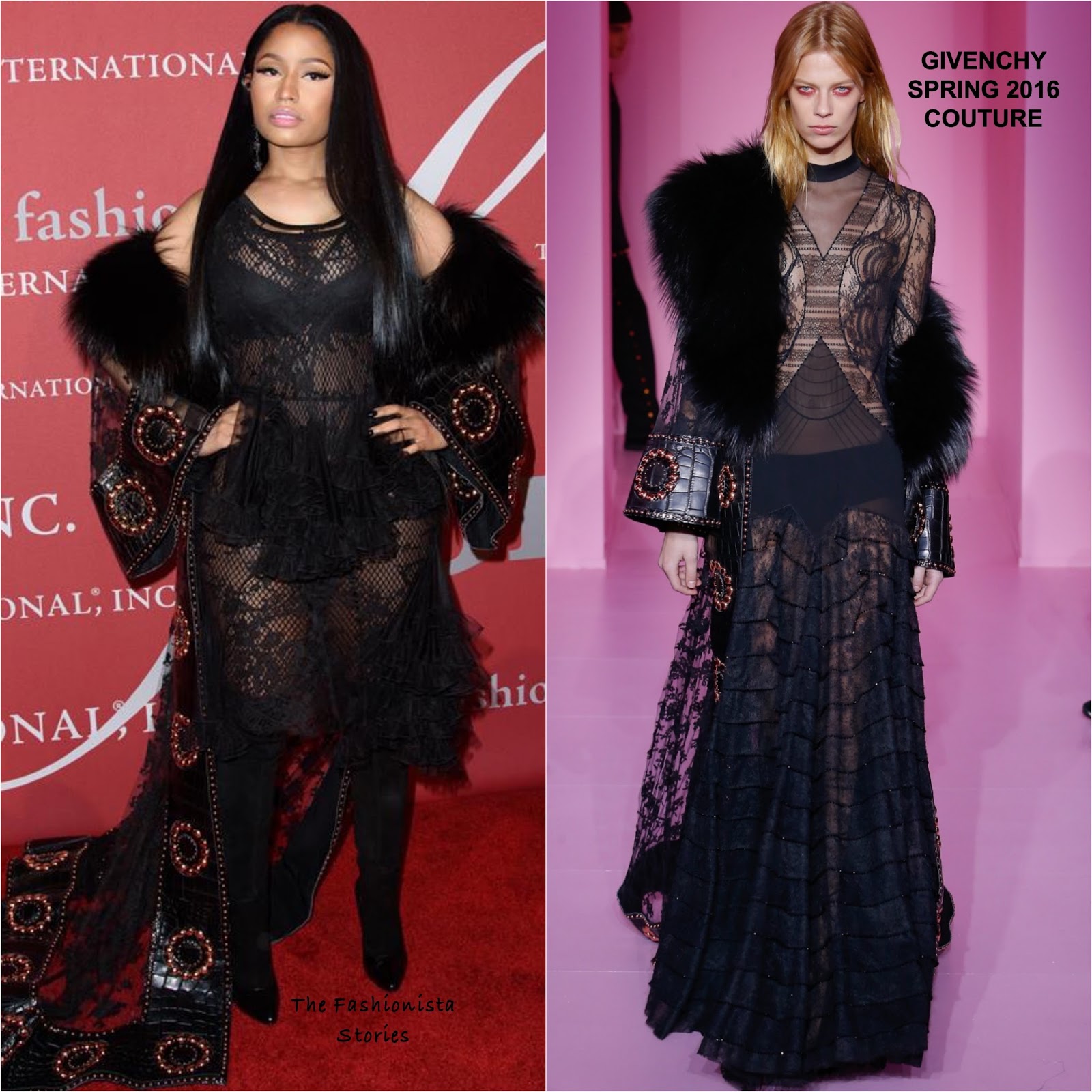 Nicky Minaj in Givenchy Couture at the 2016 Fashion Group International  Night of Stars Gala