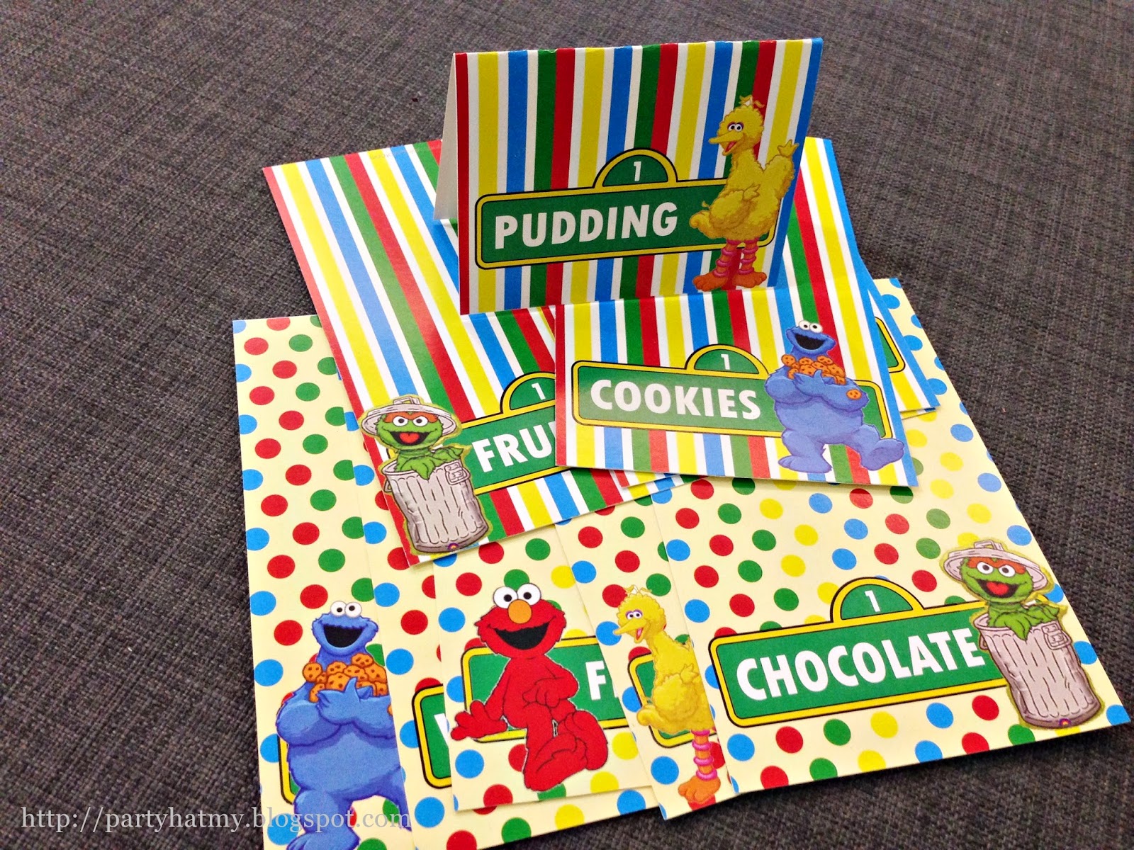 Party Hat: Sesame Street Birthday Printables for Owen