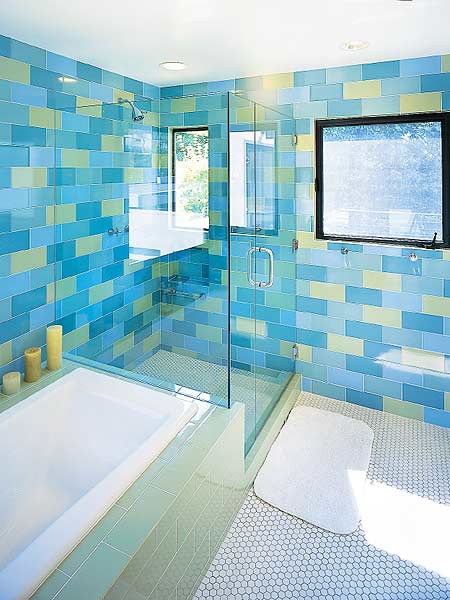 To da loos: 11 tile pattern ideas for your glass shower