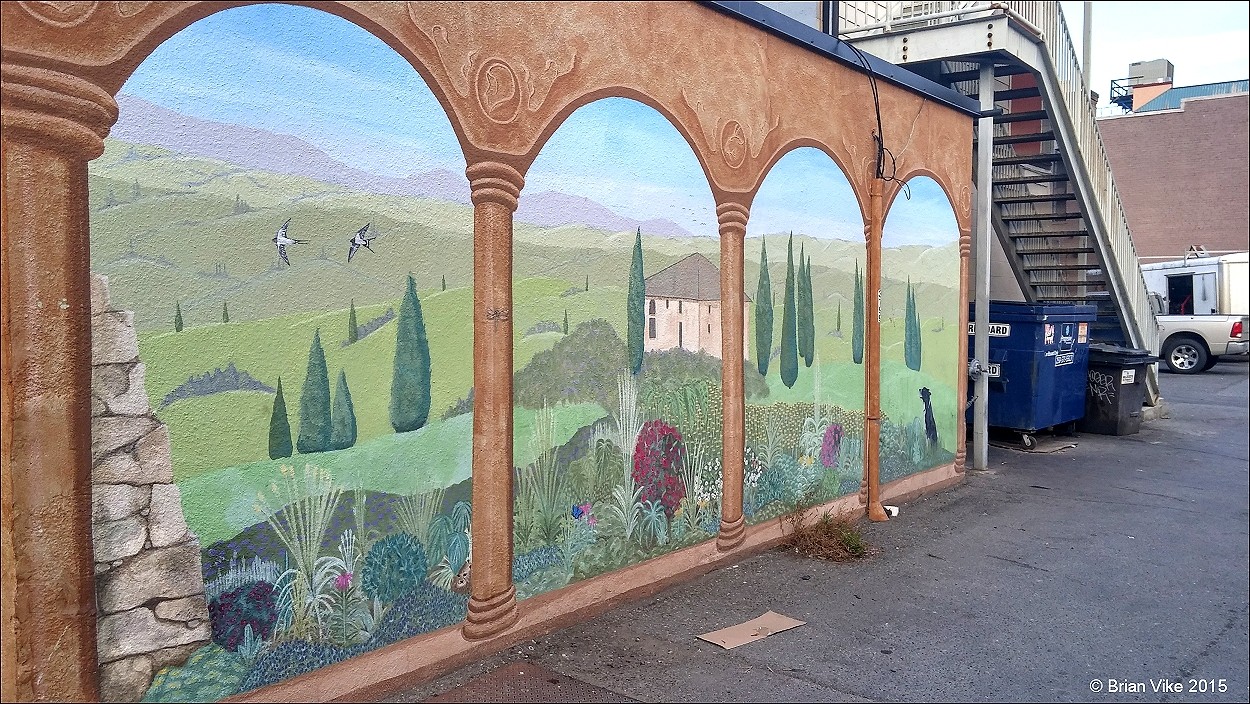 Northern Interior British Columbia Back Alley Mural Paintings Kamloops