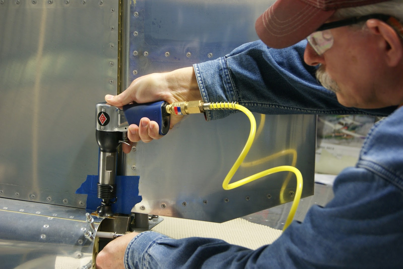 DOG Aviation John's RV12 Blog Riveting Of Tail Cone Fairing Nutplates