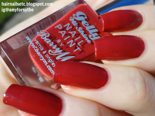 Barry M Gelly Nail Paint for Autumn Winter 2014 in Chilli - swatches and review