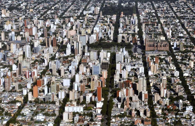 vista aérea de La Plata