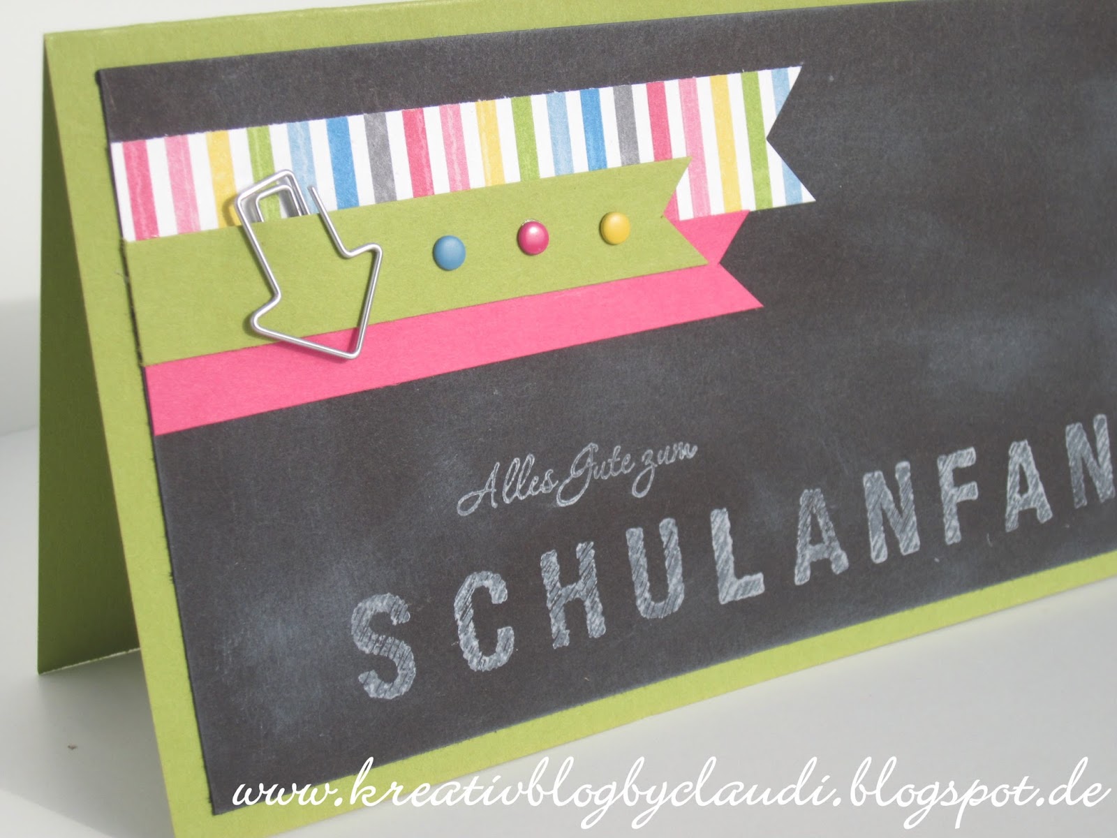 Kreativblog by Claudi: Karte zum Schulanfang Kreativblog by Claudi: Karte zum Schulanfang