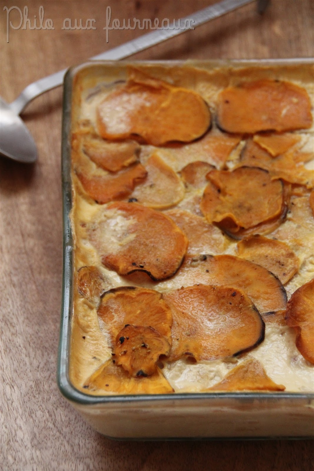 Philo aux fourneaux: Gratin de patate douce au curry comme un gratin