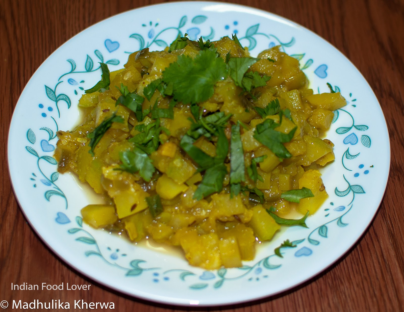 Indian Food Lovers Zucchini Dry Curry
