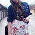 What's up with me and floral skirts? 