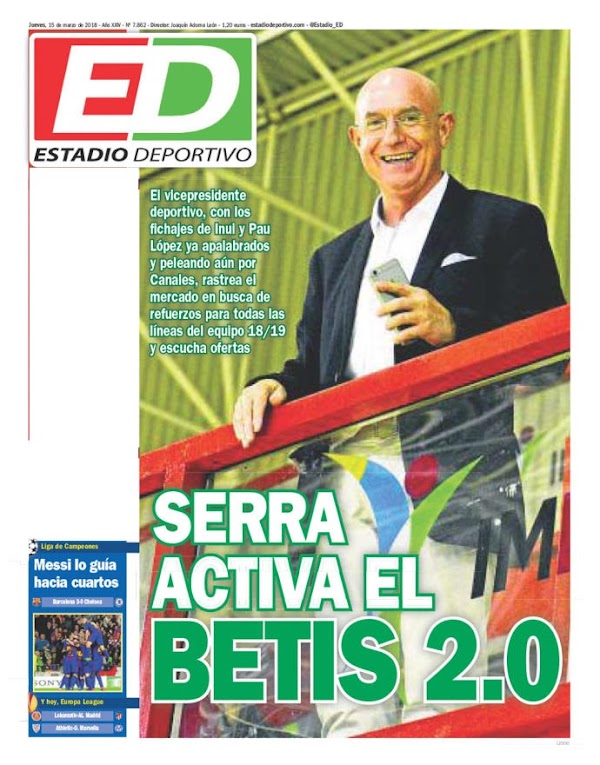 Betis, Estadio Deportivo: "Serra activa el Betis 2.0"
