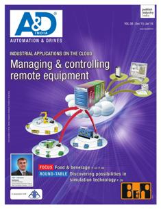 A&D Automation & Drives - December 2015 & January 2016 | TRUE PDF | Mensile | Professionisti | Tecnologia | Industria | Meccanica | Automazione
The bi-monthley magazine is aimed at not only the top-decision-makers but also engineers and technocrats from the industrial automation & robotics segment, OEMs and the end-user manufacturing industry, covering both process & factory automation.
A&D Automation & Drives offers a comprehensive coverage on the latest technology and market trends, interesting & innovative applications, business opportunities, new products and solutions in the industrial automation and robotics area.
The contents have clear focus on editorial subjects, with in-depth and practical oriented analysis. The magazine is highly competent in terms of presentation & quality of articles, and has close links to the technology community. Supported by Automation Industry Association (AIA) of India and with an eminent Editorial Advisory Board, A&D Automation & Drives offers a better and broader platform facilitating effective interaction among key decision makers of automation, robotics and allied industry and user-fraternities.