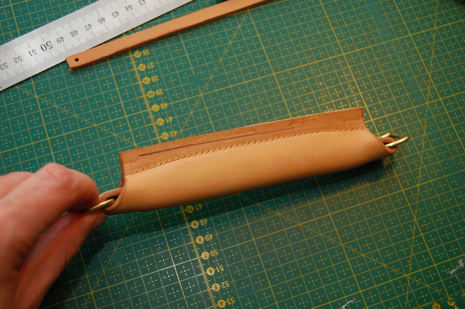 Andersen leather Briefcase handle