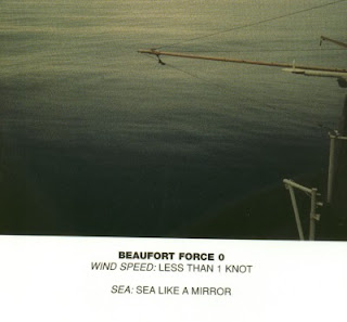 Kecepatan angin di laut dengan skala Beaufort = 0 Kecepatan angin di laut dengan skala Beaufort = 0