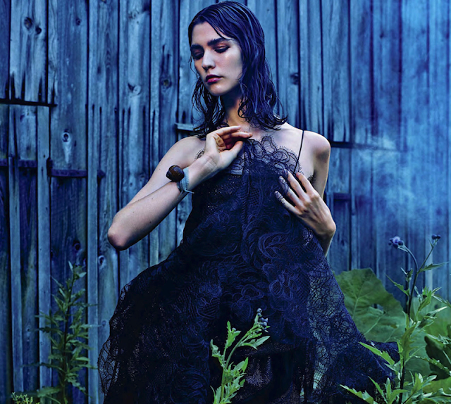 the nature of couture: manon leloup by kacper kasprzyk for v #86 winter ...