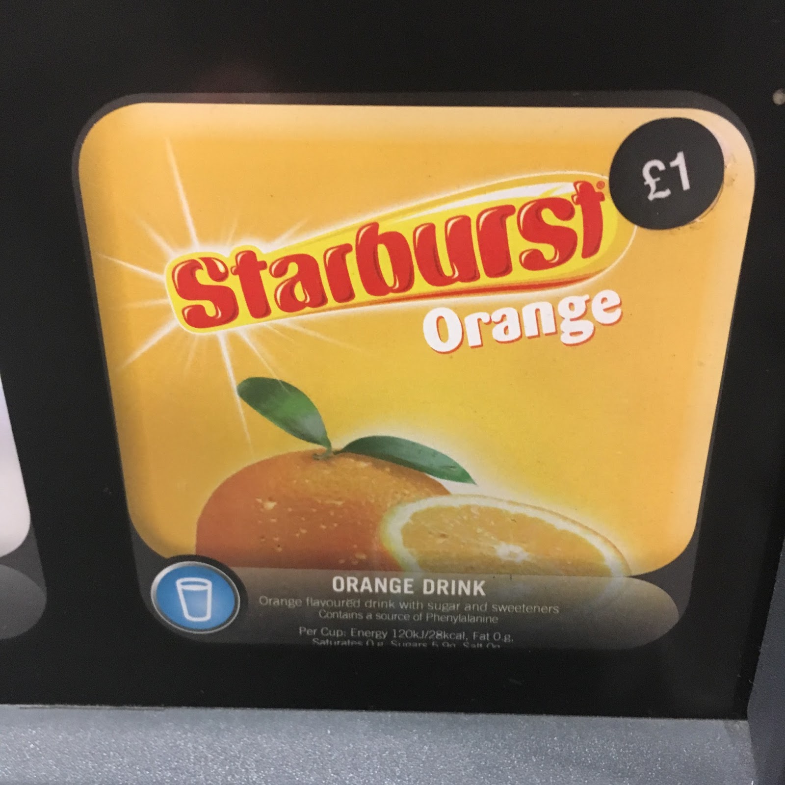 A Review A Day Today's Review Starburst Orange Drink