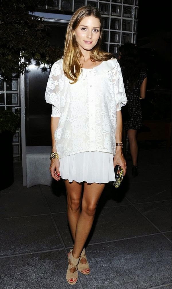 Roupa branca para o Réveillon Olivia Palermo